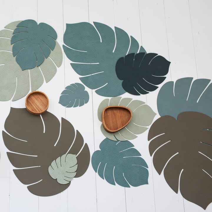 Monstera Leaf Hippo bordstablett L - Pastellgrön - LIND DNA