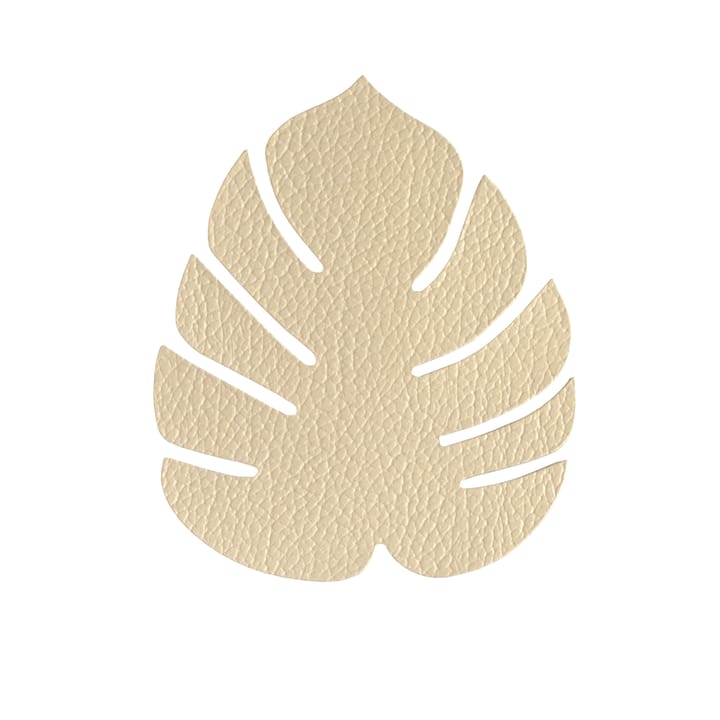 Monstera Leaf Hippo glasunderlägg - Guld - LIND DNA