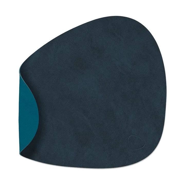 Nupo bordstablett curve vändbar S 1 st - Midnight blue-petrol, 28x24 cm - LIND DNA