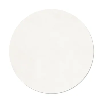Nupo bordstablett - Pure white, circle, L - LIND DNA