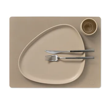 Nupo bordstablett square L - Clay brown, 45x35 cm - LIND DNA