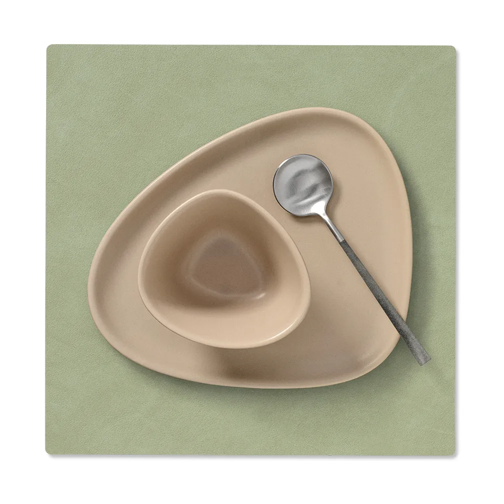 Nupo bordstablett square vändbar S 1 st, Dark green-olive green LIND DNA