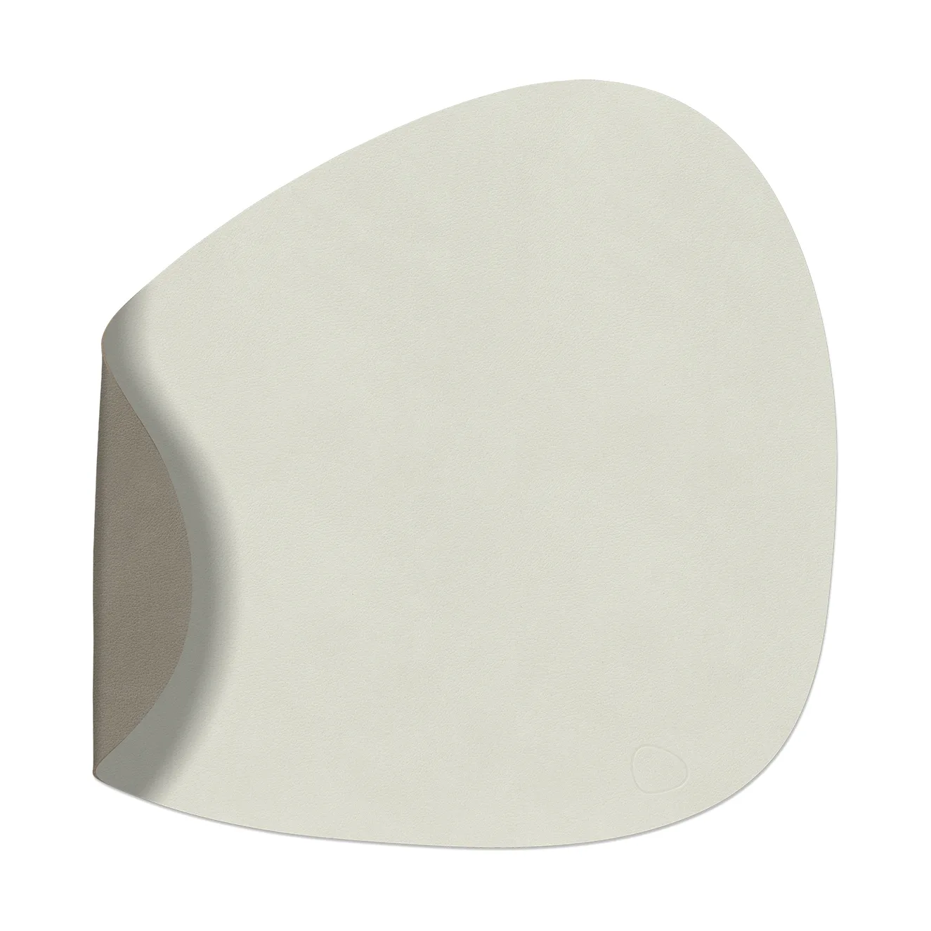 Nupo bordstablett vändbar curve L 1 st, Linen-flint grey, 44x37 cm LIND DNA