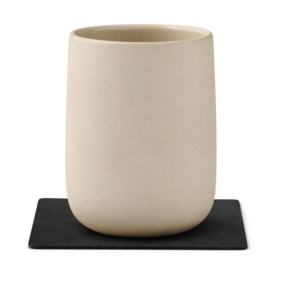 Nupo glasunderlägg square, Black ink LIND DNA