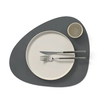 Serene bordstablett curve L 37x44 cm - Anthracite, 37x44 cm - LIND DNA
