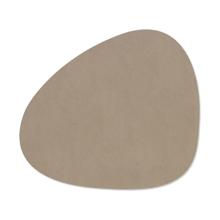 Serene bordstablett curve M - Mole grey, 35x31 cm - LIND DNA