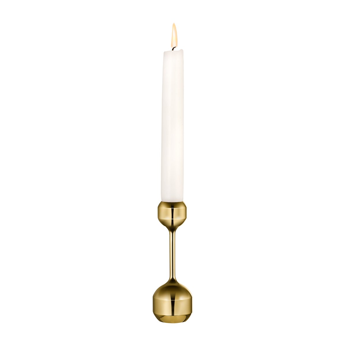 LIND DNA Silhouette ljusstake 120 Guld | Skandinavisk Design | Adventsljusstakar för levande ljus | Guldfärgad
