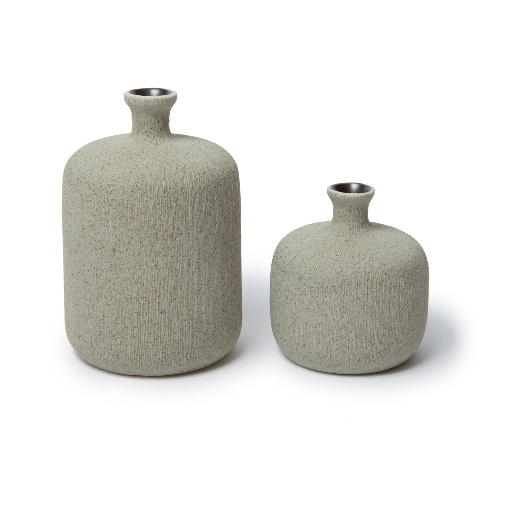 Bottle vas, Sand grey, small Lindform