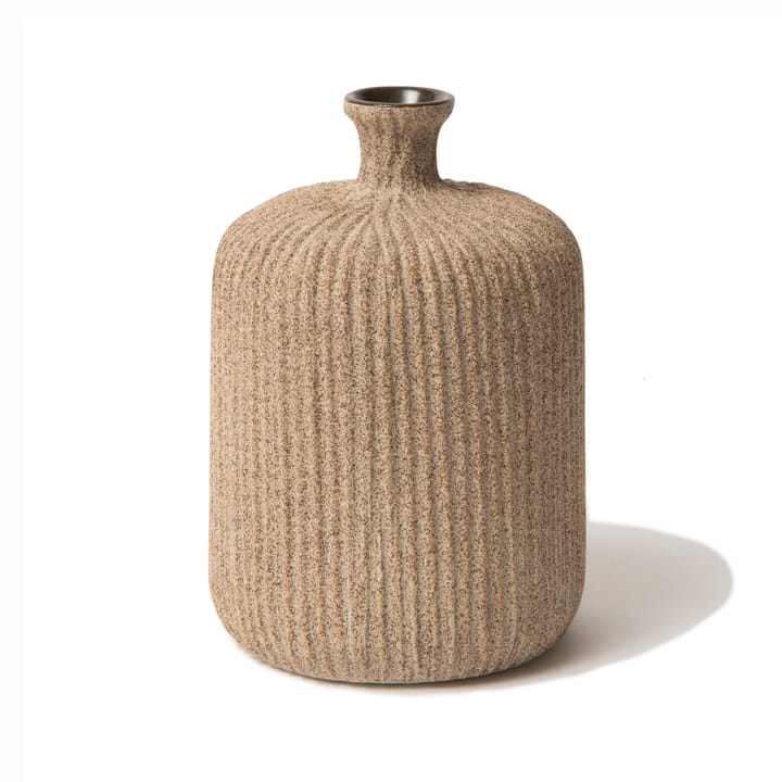 Bottle vas - Sand medium stripe, medium - Lindform