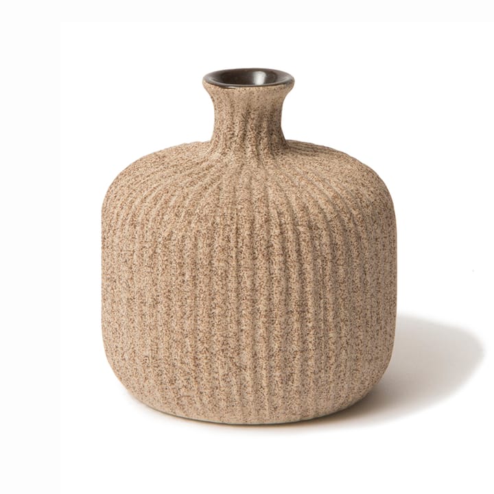Bottle vas - Sand medium stripe, small - Lindform