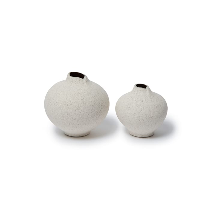 Line vas, Sand white, small Lindform