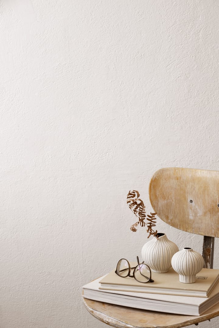 Line vas, Sand white stone stripe, medium Lindform