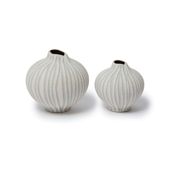 Line vas, Sand white stone stripe, small Lindform