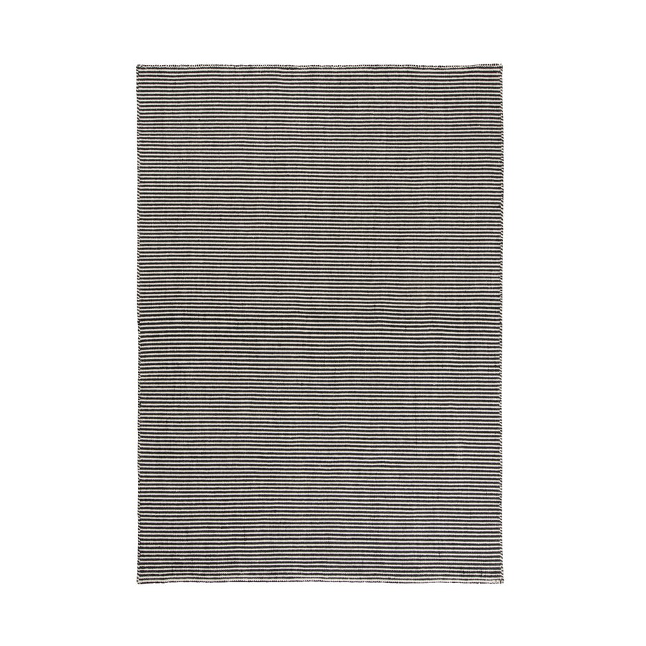 Linie Design Ajo matta 140x200 cm Black | Skandinavisk Design | Lugg- & Ryamattor | Svart