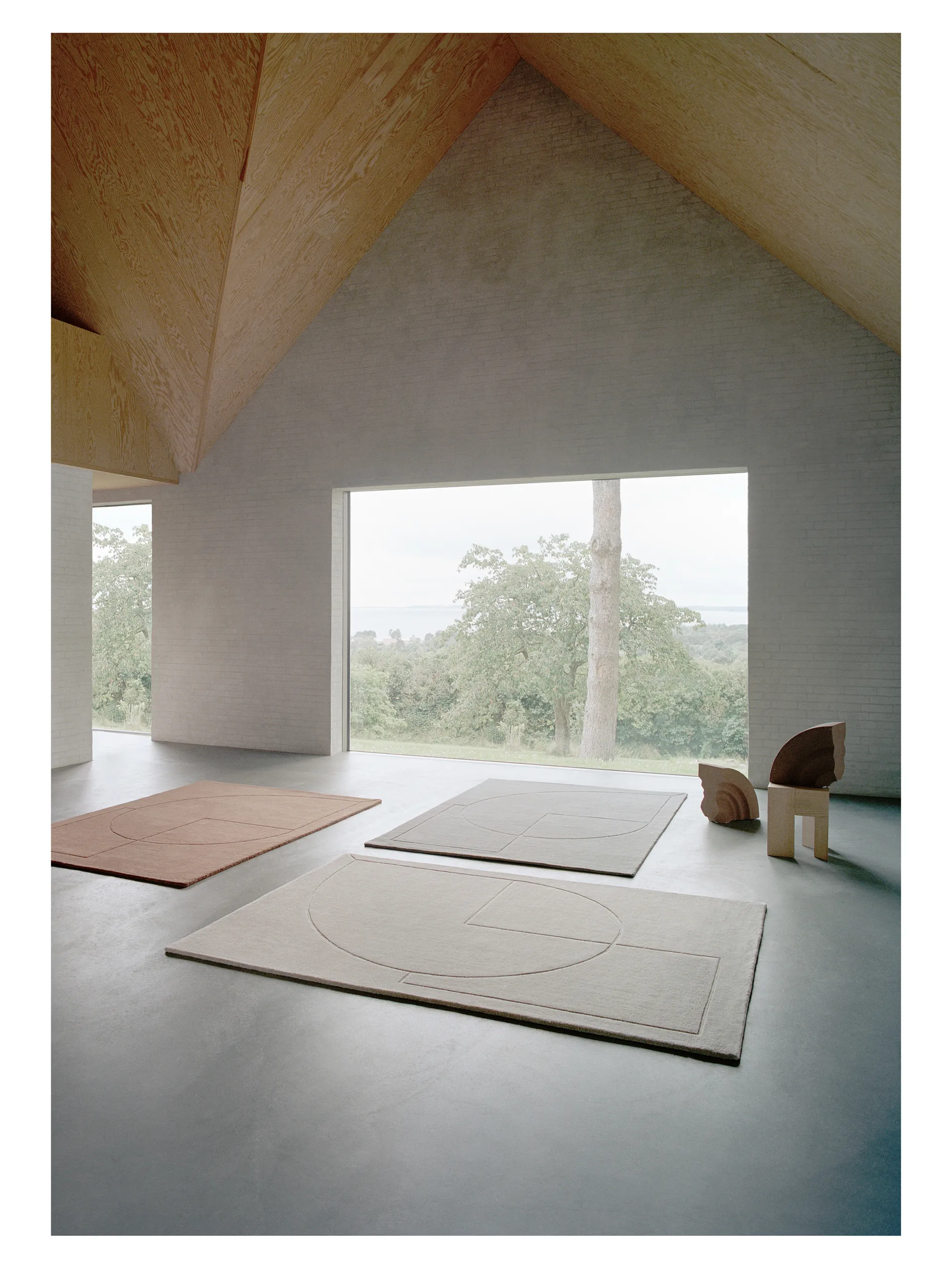 Lineal Poem ullmatta, Beige, 140x200 cm Linie Design