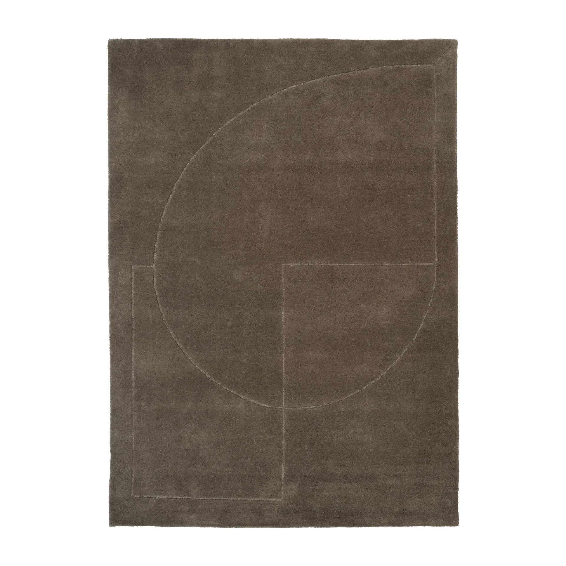 Lineal Poem ullmatta, Moss, 200x300 cm Linie Design