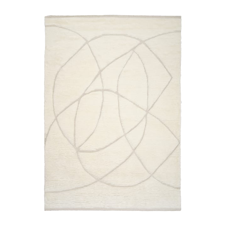 Lineal Sweep ullmatta - White, 140x200 cm - Linie Design