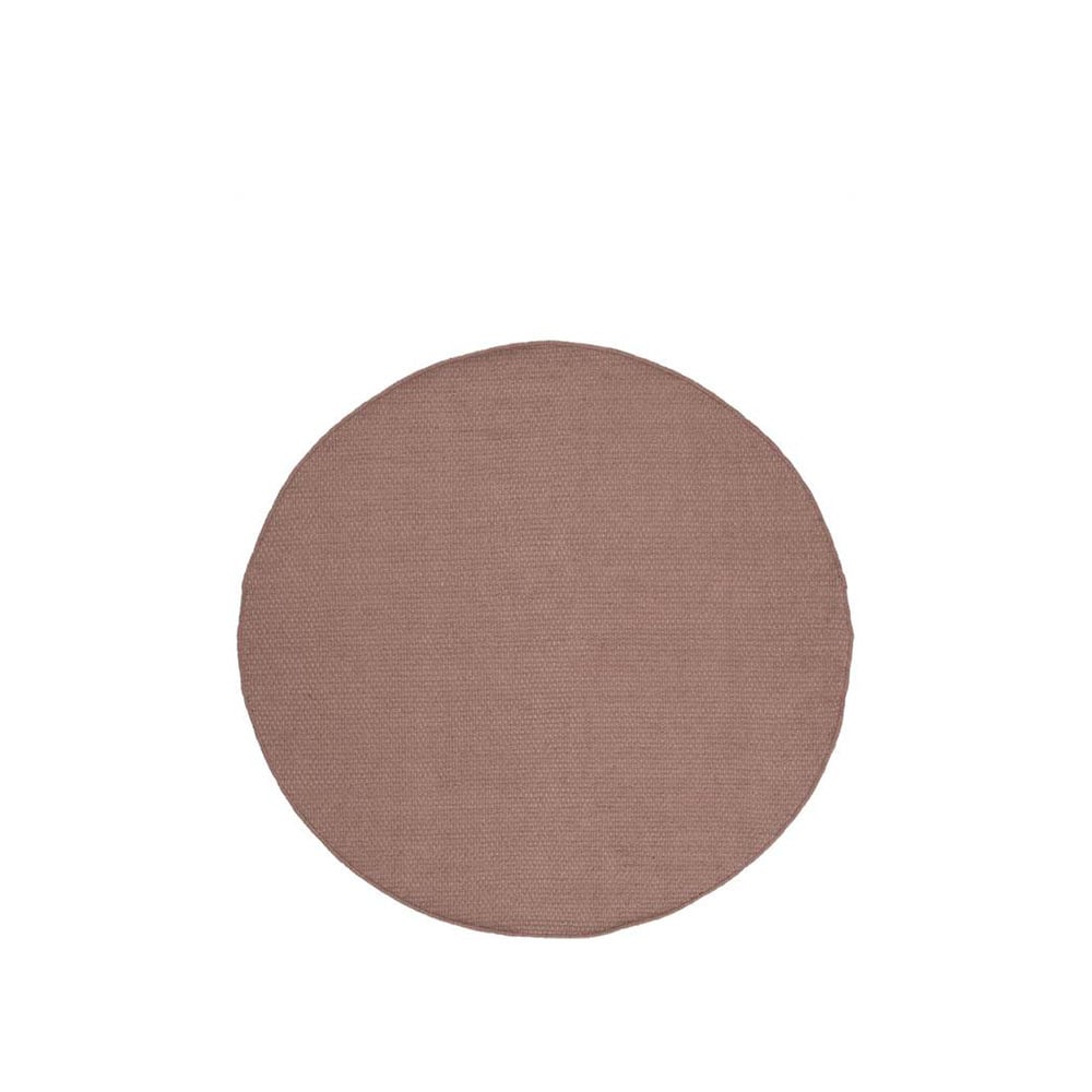 Linie Design Oksa matta rund Powder, 170 cm | Skandinavisk Design | Ullmattor | Rosa
