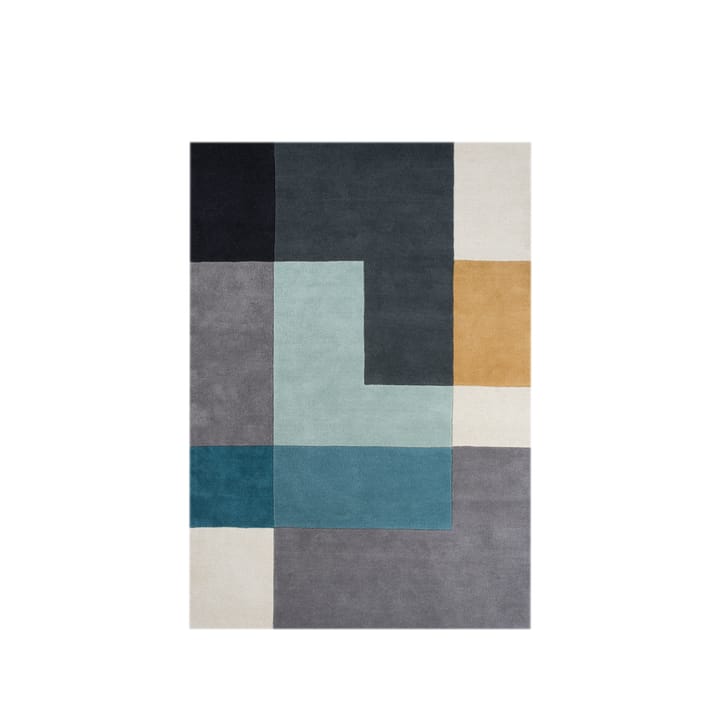 Ometri matta - aqua, 170x240 cm, aqua, 170x240 cm - Linie Design