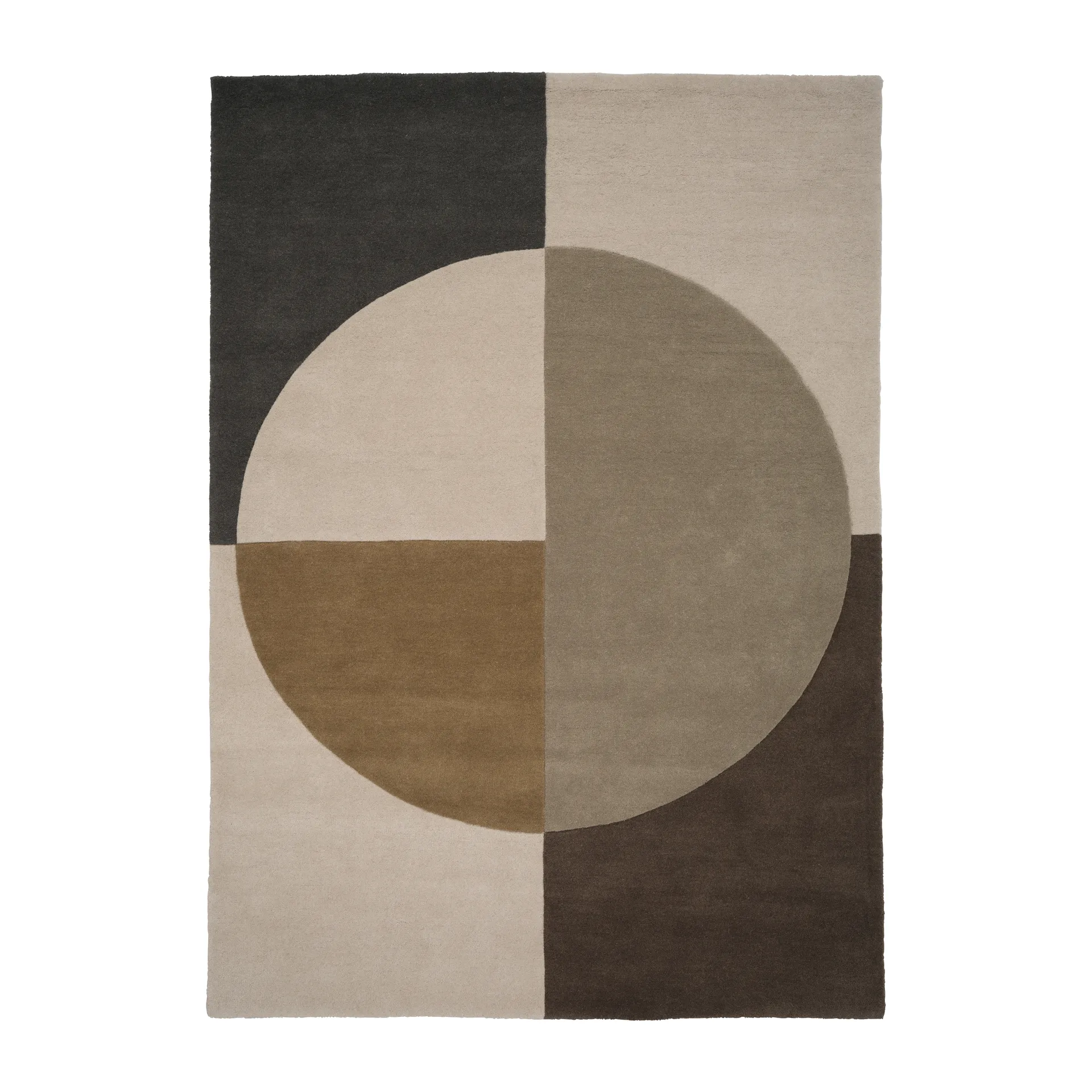 Radiality ullmatta, Olive, 140x200 cm Linie Design