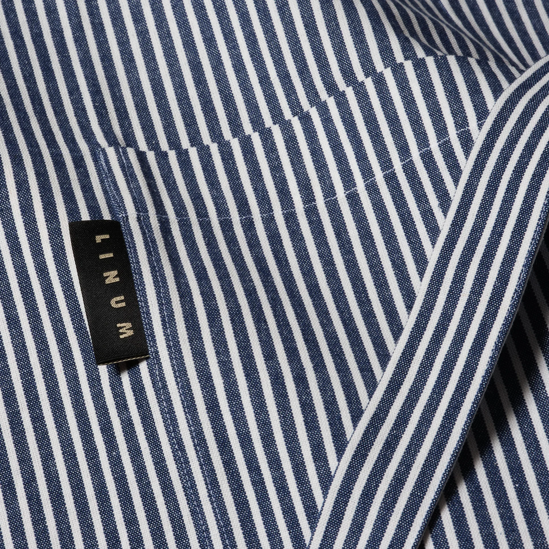 Emma förkläde, Indigoblå Linum