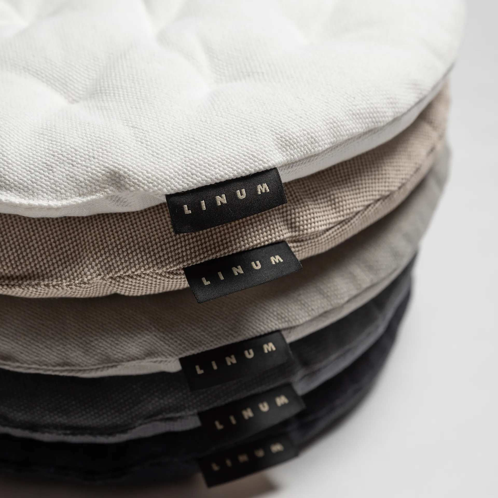 Pepper stolsdyna Ø37 cm, Granitgrå Linum