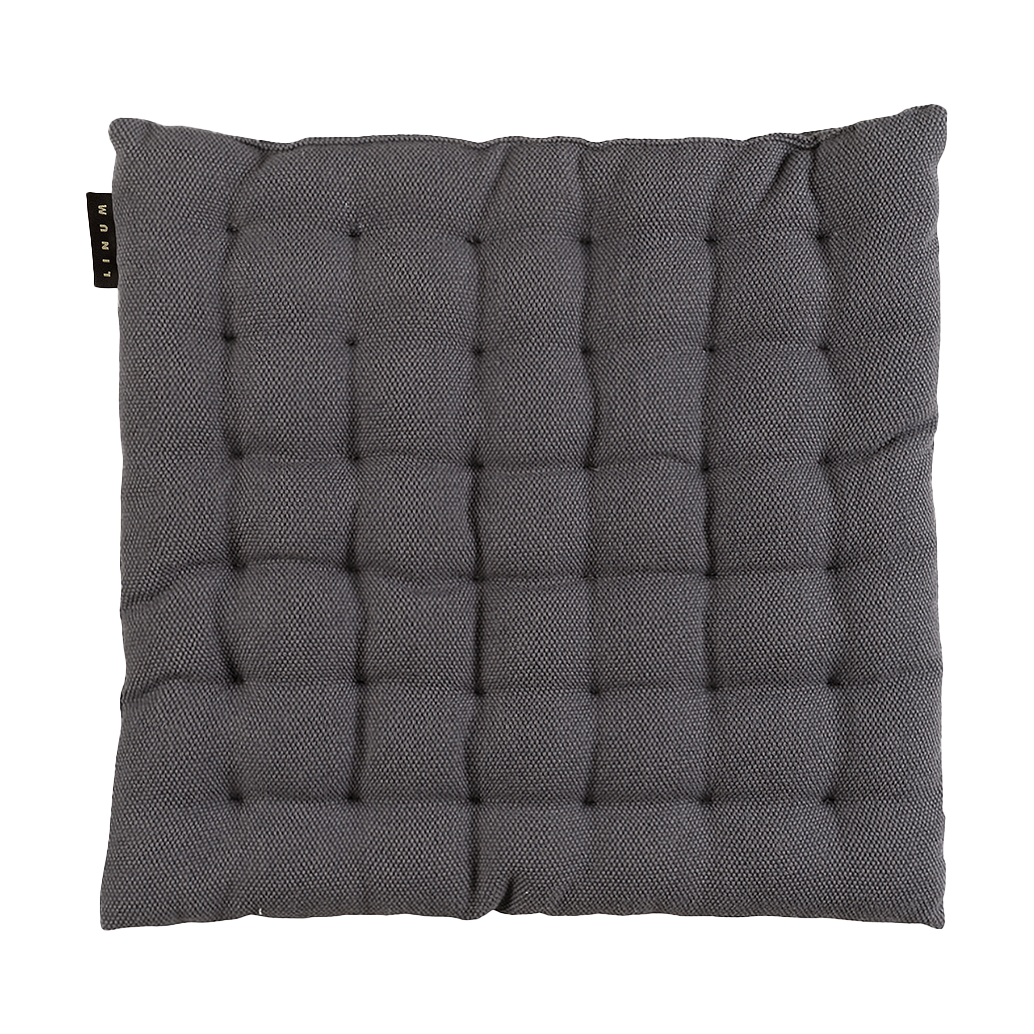 Linum Pepper stolsdyna 40x40 cm Granitgrå | Skandinavisk Design | Stolsdynor | Grå