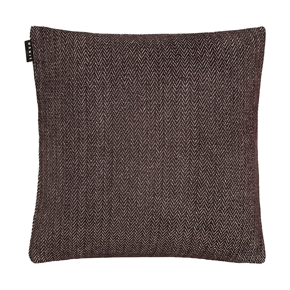 Linum Shepard kuddfodral 50x50 cm Mörkbrun | Skandinavisk Design | Kuddfodral | Brun