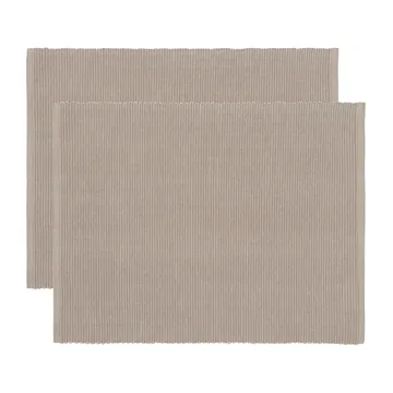 Uni bordstablett 35x46 cm 2-pack - Mullvadsbrun - Linum