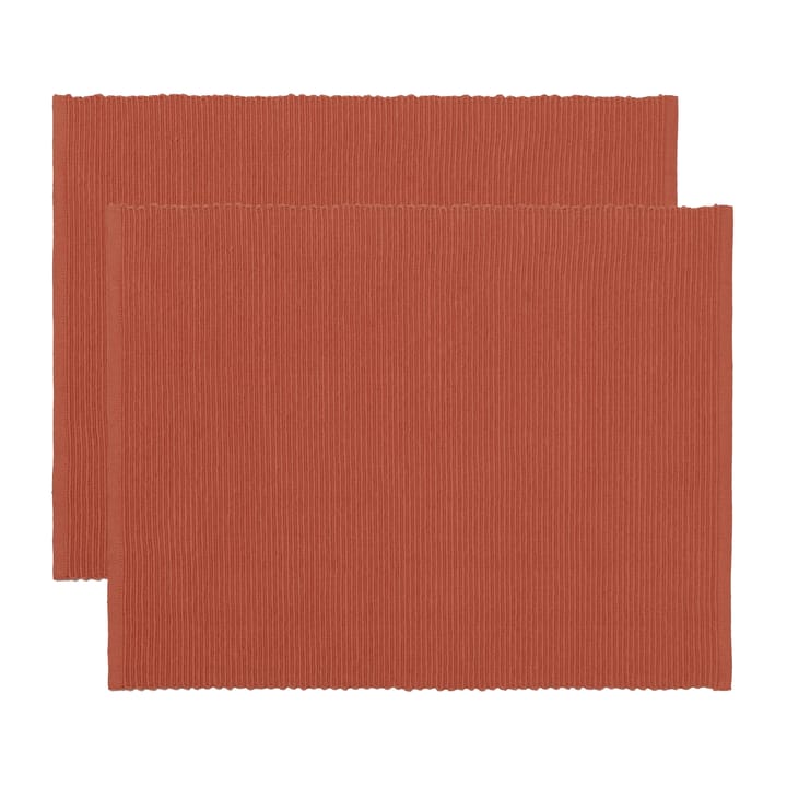 Uni bordstablett 35x46 cm 2-pack - Rostorange - Linum