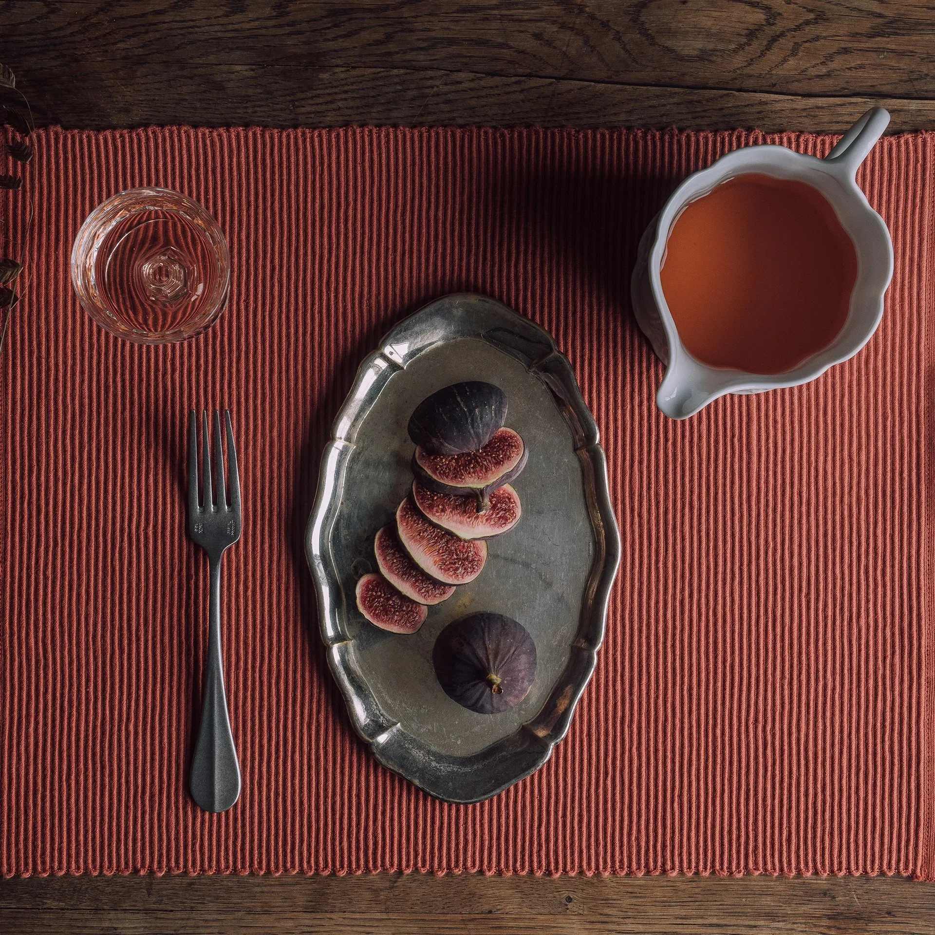 Uni bordstablett 35x46 cm 2-pack, Rostorange Linum