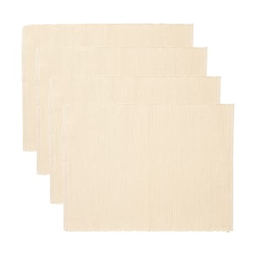 Uni bordstablett 35x46 cm 4-pack - Gräddig beige - Linum