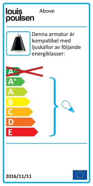 Above pendel Ø25 cm - Svart - Louis Poulsen