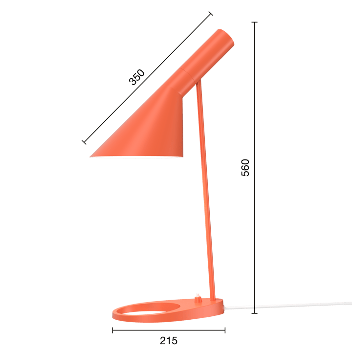 AJ bordslampa - Electric orange - Louis Poulsen