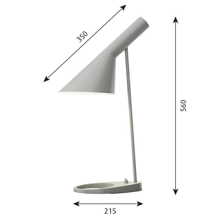AJ bordslampa, Originalgrå Special Edition Louis Poulsen
