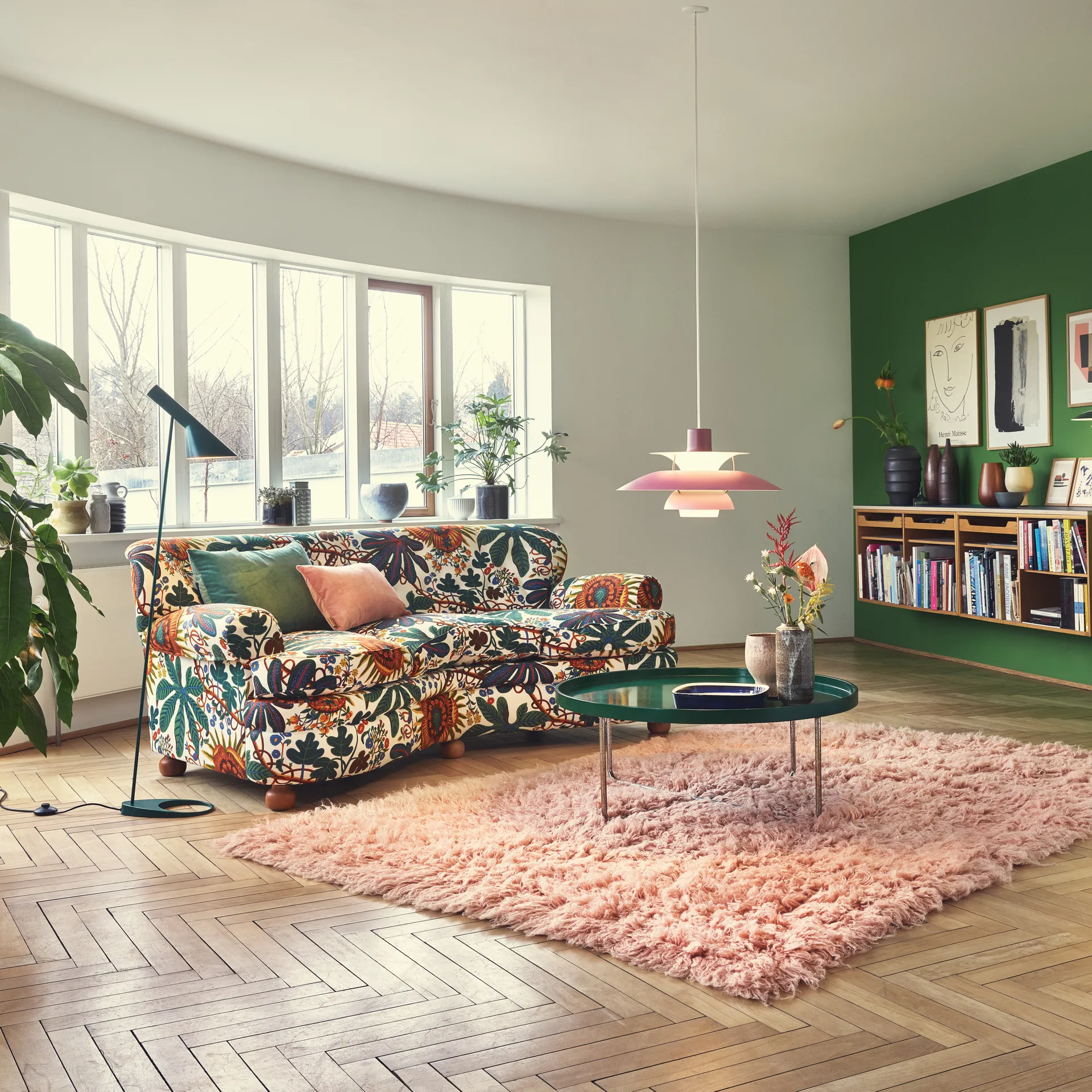 AJ golvlampa, Midnattsblå Louis Poulsen