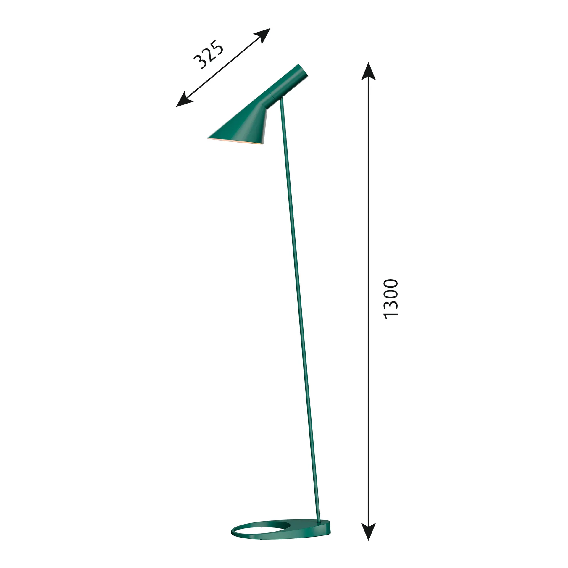 AJ golvlampa, Mörkgrön Louis Poulsen