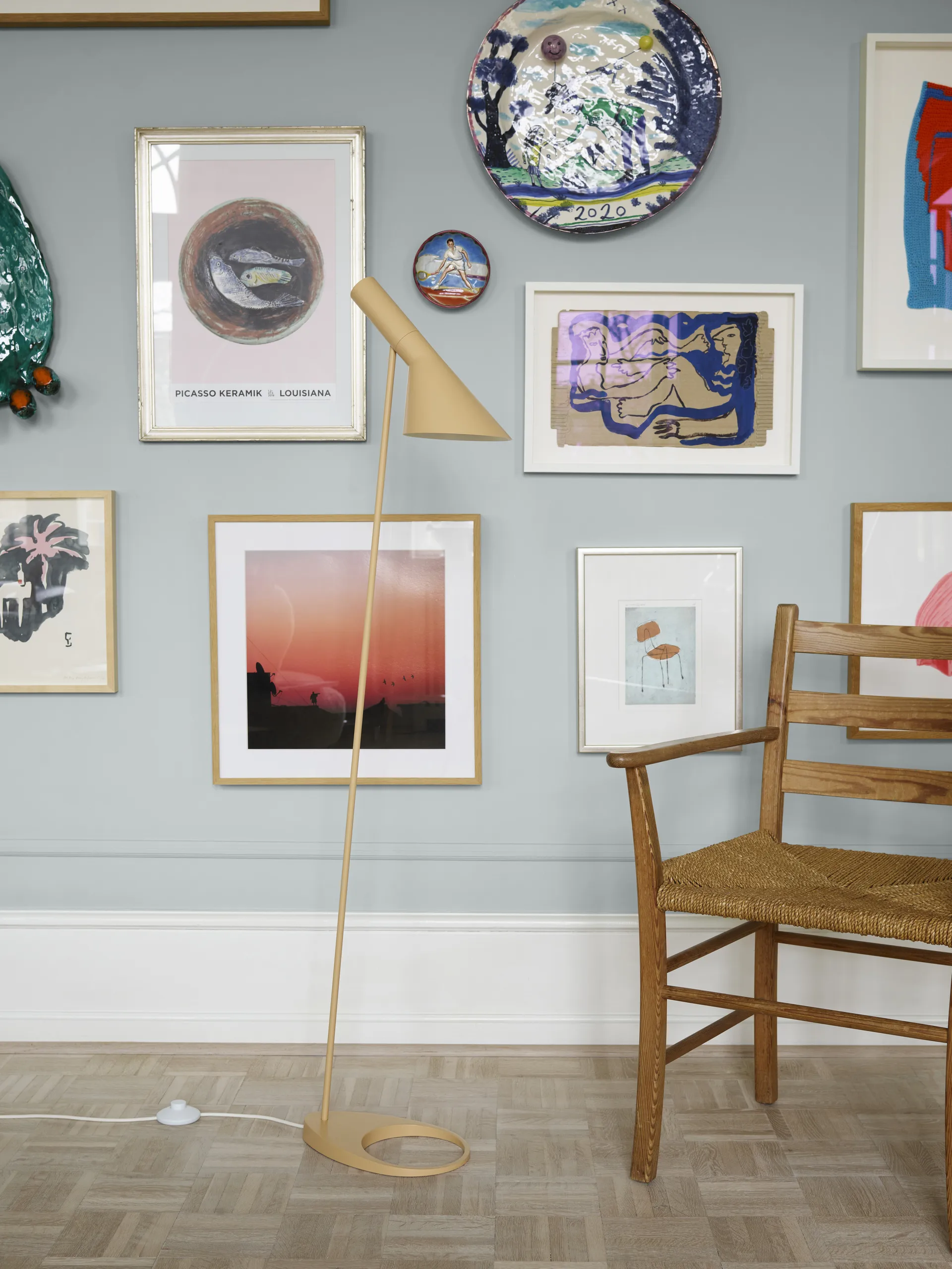 AJ golvlampa, Soft lemon Louis Poulsen