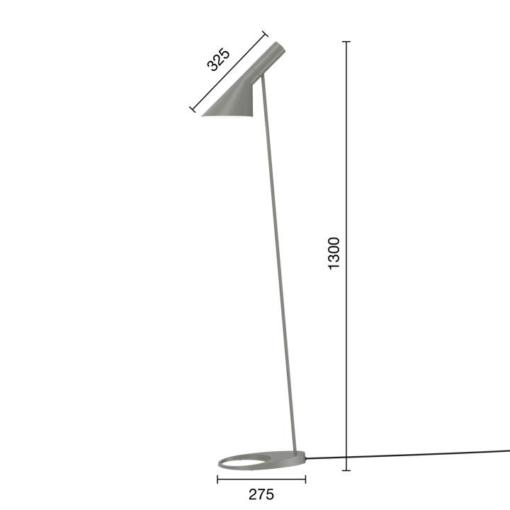 AJ golvlampa, Warm grey Louis Poulsen