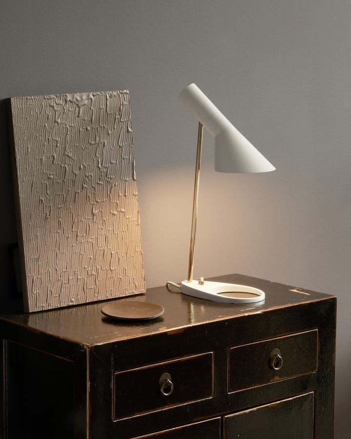 AJ Mini Anniversary jubileumsutgåva bordslampa, Matte white-pale rose Louis Poulsen