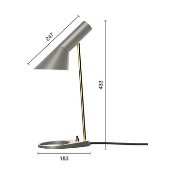 AJ MINI bordslampa - Brass-warm grey - Louis Poulsen