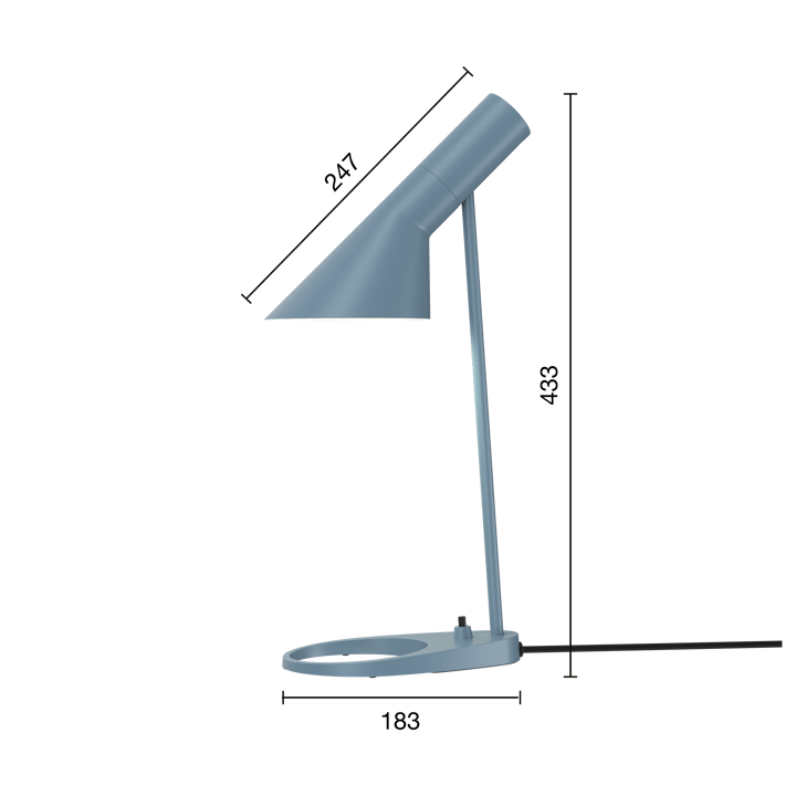 AJ MINI bordslampa, Dusty blue Louis Poulsen