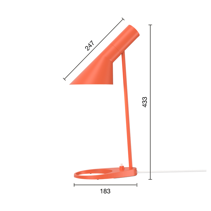 AJ MINI bordslampa - Electric orange - Louis Poulsen