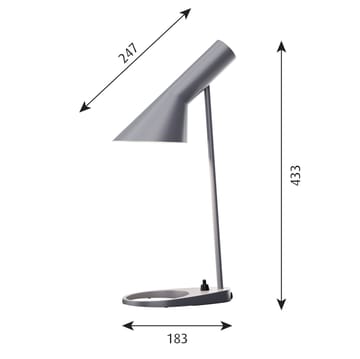 AJ MINI bordslampa - Mörkgrå - Louis Poulsen