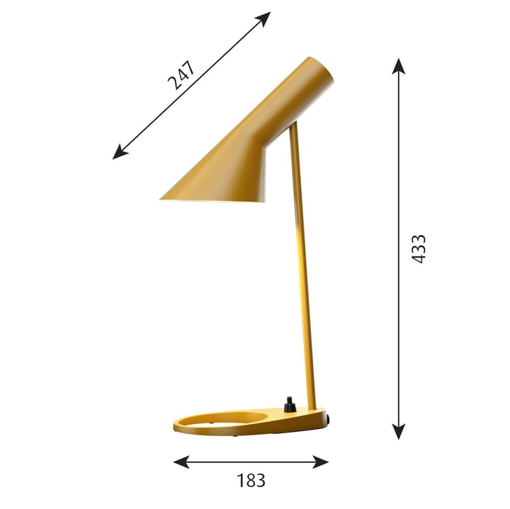 AJ MINI bordslampa, Ockragul Louis Poulsen