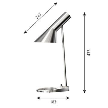 AJ MINI bordslampa - Rostfritt stål polerad - Louis Poulsen