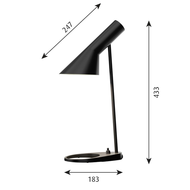 AJ MINI bordslampa, Svart Louis Poulsen
