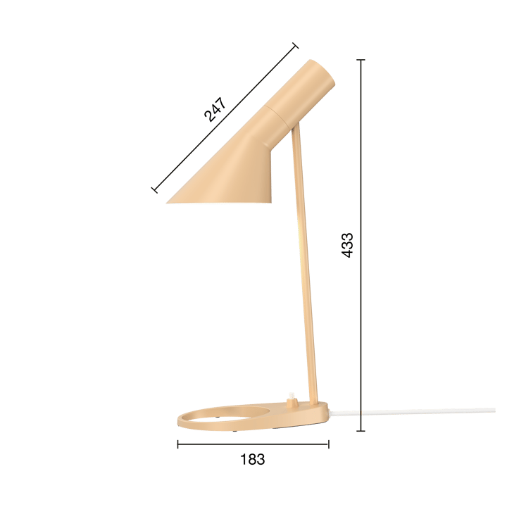 AJ MINI bordslampa, Warm sand Louis Poulsen