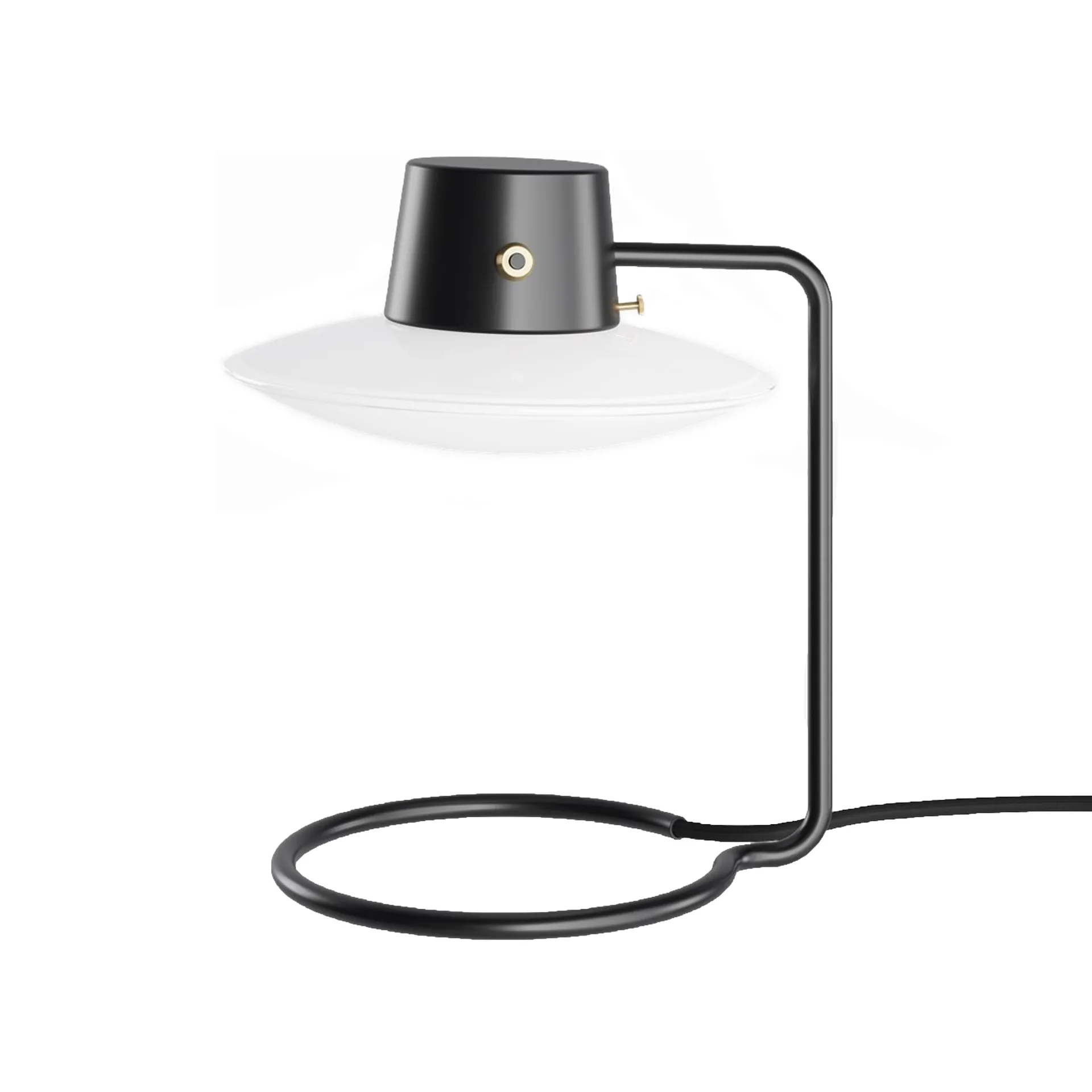 AJ Oxford bordslampa 28 cm svart, Opalglas Louis Poulsen