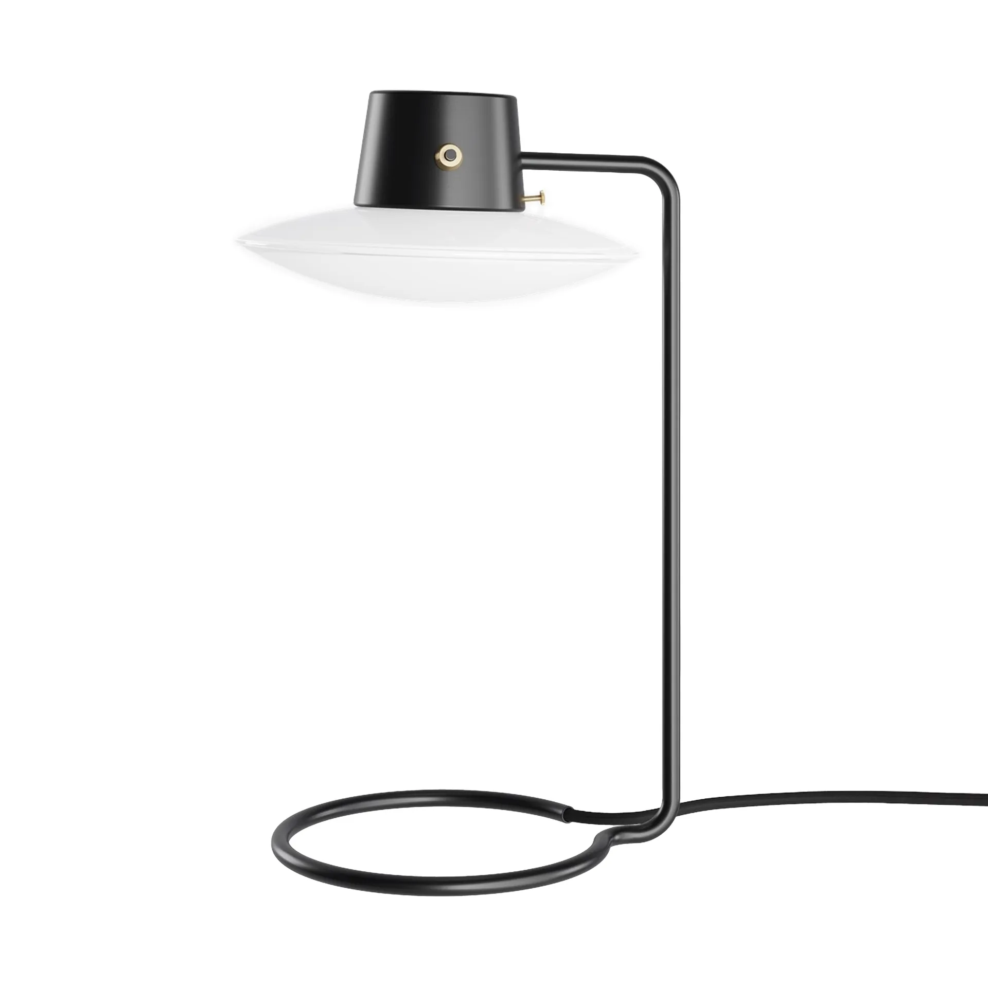AJ Oxford bordslampa 41 cm svart, Opalglas Louis Poulsen